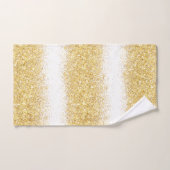 Luxury White Gold Glitter Bad Handdoek (Handdoek)