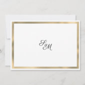 Luxury white gold glitter drips Thank You Kaart (Achterkant)