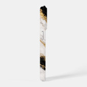 Luxury White Marble Gold Vein Phone Case iPhone Hoesje (Rechterkant)