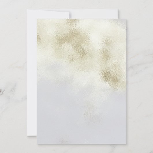 Luxury White Opal Save The Date (Achterkant)