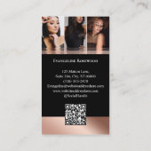 Luxury Wig Hair Studio Arch Luxe Photo Black Rose Visitekaartje (Achterkant)