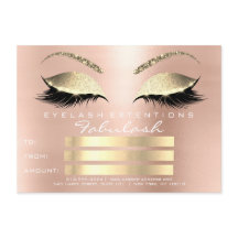 Luxury Wimpers Wit Goud Make-up Certificaat Cadeau