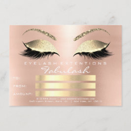Luxury Wimpers Wit Gouden Make-up Certificaat Cade