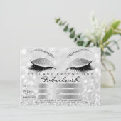 Luxury Wimpers Zilver Grijs Make-up Certificaat Ca (Staand voorkant)