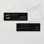 Luxury Wimpertechnicus Dankkaart Klantenkaartje (Voorkant / Achterkant)