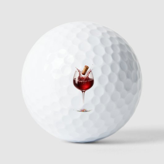 Luxury Wine Glass Splash Bath Towel Golfballen (Voorkant)