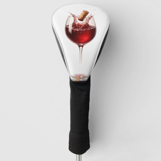 Luxury Wine Glass Splash Bath Towel Golfheadcover (Voorkant)