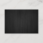 Luxury Wood Design Dinner Food Bord Chef Catering Visitekaartje (Achterkant)