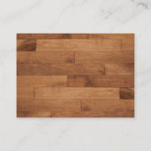 Luxury Wood Dinner Food Bord Design Chef Catering Visitekaartje (Achterkant)