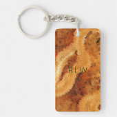 Luxury Woodgrain Faux Burel  Sleutelhanger (Voorkant)