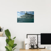 Luxury yacht poster (Thuiskantoor)