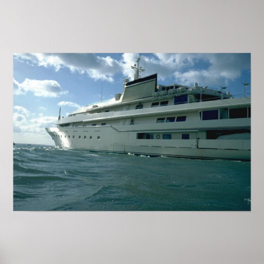 Luxury yacht poster (Voorkant)