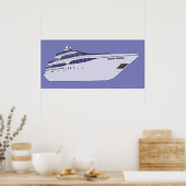 Luxury Yacht Poster (Keuken)