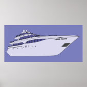 Luxury Yacht Poster (Voorkant)
