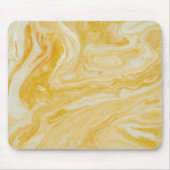 Luxury Yellow White Marble Muismat (Voorkant)