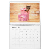 Luxury Yorkies 2014 Aangepast gedrukt kalender (Feb 2027)