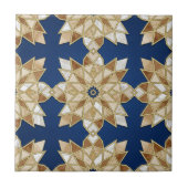 Luxury Zellige Moroccan Mosaic Seamless Pattern  Tegeltje (Voorkant)