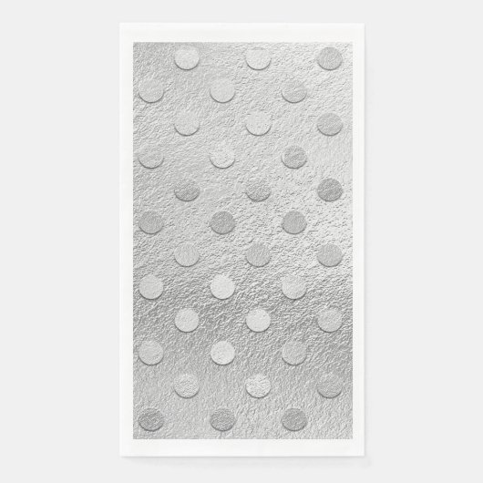 Luxury Zilver Wegwerp  Servet (Voorkant)