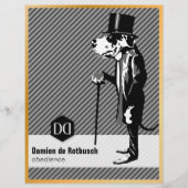 Luxus Fleyer mit Goldrand für Hundeschulen Flyer (Voorkant)