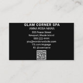 *~* Luxwoekergram Rainbow QR Glitter Beauty Glitz Visitekaartje (Achterkant)