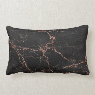 Luxy Trendy Marble Pink Black Cotton Kussen