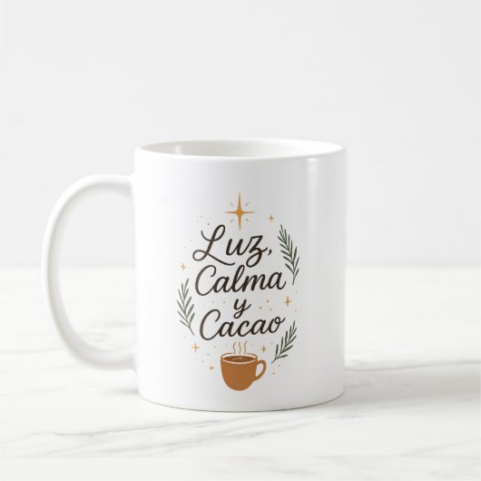 ✨ Luz, Calma y Cacao – Diseño Navideño Aesthetic  Koffiemok (Links)