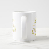 Luz y Gratitud ✨ | Elegant Gold Christmas Design Grote Koffiekop (Achterkant)