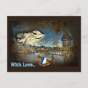 LUZERN Grunge - Briefkaart