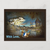 LUZERN  Grunge - Briefkaart (Voorkant)