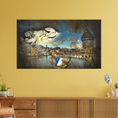 LUZERN  Grunge - Canvas Afdruk (Insitu (Woonkamer))