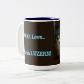 LUZERN Grunge - Koffie-, thee- Mok (Voorkant links)