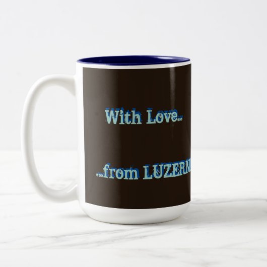 LUZERN  Grunge - Koffie-, thee- Mok (Links)