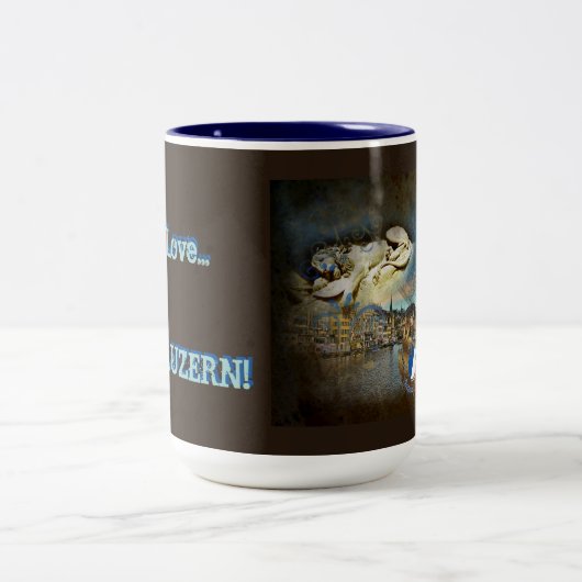 LUZERN  Grunge - Koffie-, thee- Mok (Center)