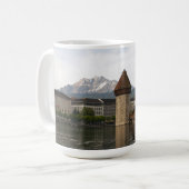 Luzern Kappelbrücke Kaffeetasse Mok (Voorkant links)