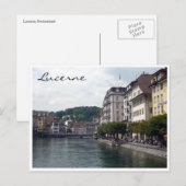 Luzern Reuss Briefkaart (Voorkant / Achterkant)