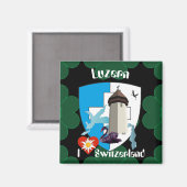 Luzern Schweiz Magnet (Voorkant / Achterkant)