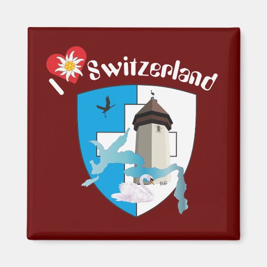 Luzern Schweiz Magnet (Voorkant)