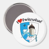 Luzern Schweiz Magnet (Voorkant / Achterkant)