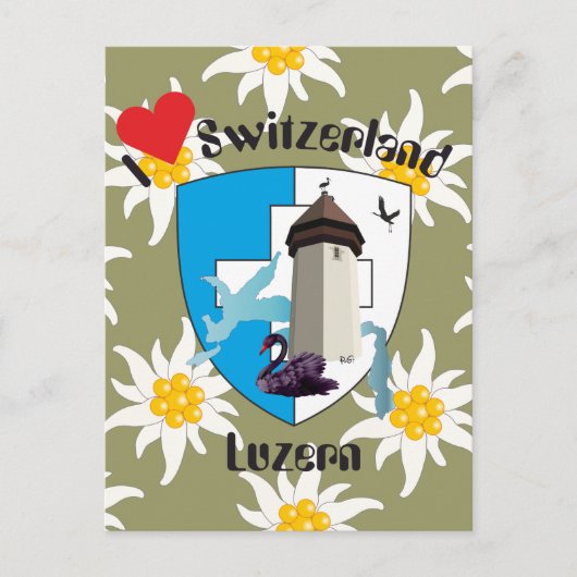 Luzern Schweiz Postkarte Briefkaart (Voorkant)