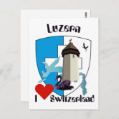 Luzern Schweiz Postkarte Briefkaart (Voorkant / Achterkant)