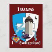 Luzern Schweiz Postkarte Briefkaart (Voorkant)