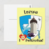 Luzern Schweiz Postkarte Briefkaart (Voorkant / Achterkant)