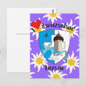 Luzern Schweiz Postkarte Briefkaart (Voorkant / Achterkant)