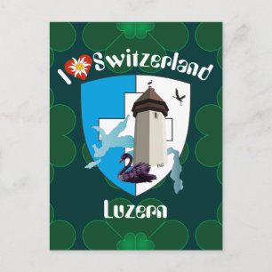 Luzern Schweiz Postkarte Briefkaart