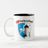 Luzern Schweiz Tasse Tweekleurige Koffiemok (Links)