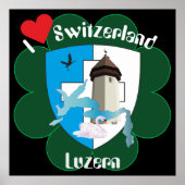 Luzern Schweiz Zwitserland Poster (Voorkant)