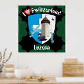 Luzern Schweiz Zwitserland Poster (Keuken)