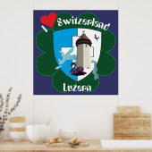 Luzern Schweiz Zwitserland Poster (Keuken)