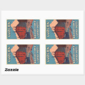 Luzern Waldtatterhof en savoy hotel Rechthoekige Sticker (Vel)