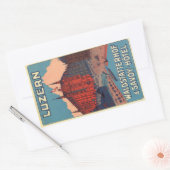 Luzern Waldtatterhof en savoy hotel Rechthoekige Sticker (Envelop)